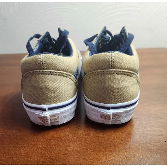 Vans Skate Shoes Mens 6.5 Womens 8 Tan  Low Top Canvas Sneakers Casual 721278 - Picture 4 of 8